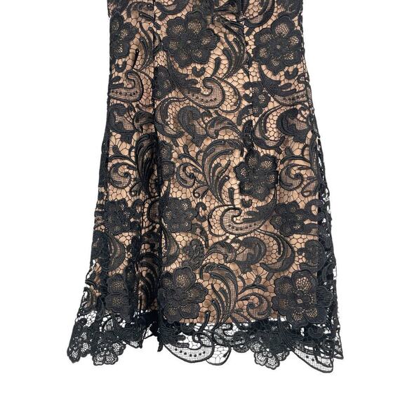 Dress The Population Isabella One-Shoulder Lace Sheath Dress Black Medium Party - Picture 7 of 14